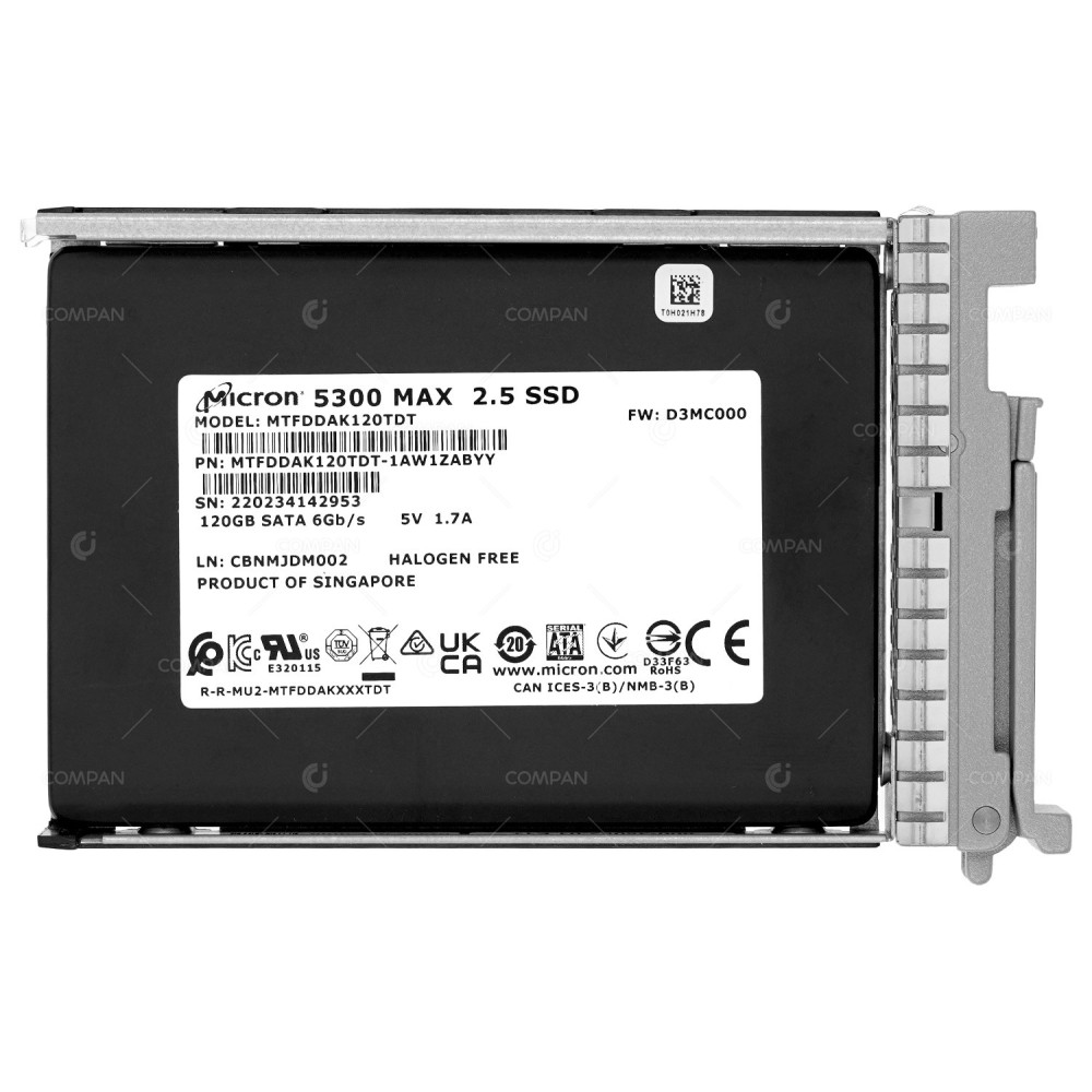 UCS-SD120GBMS4-EV CISCO SSD 120GB SAS 6G 2.5" SFF FOR UCS C220 C240 M4 B200 M5